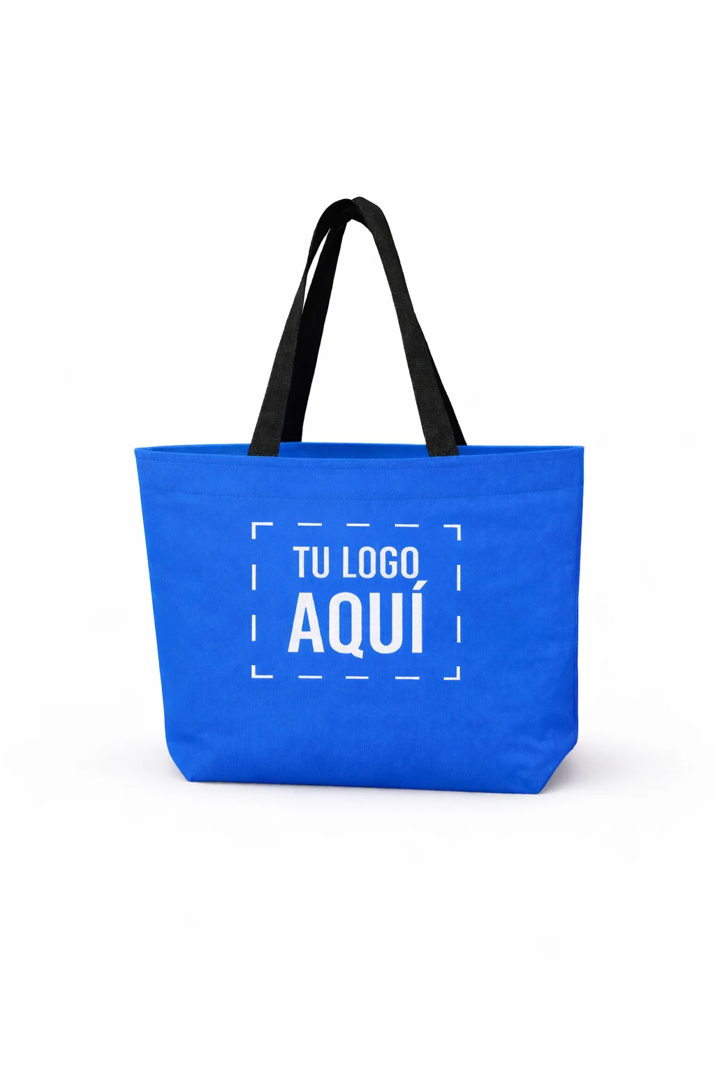 Bolsa mandadera publicitaria personalizada con impresión en ambos lados color rosa para negocio medidas 34 x 30